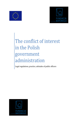 The conflict of interest in the Polish government administration The conflict of interest in the Polish government administration
