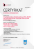 Certyfikat Zintegrowanego Systemu Zarządzania Certyfikat Zintegrowanego Systemu Zarządzania