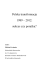 Polska transformacja 1989 – 2012: sukces czy porażka? Polska transformacja 1989 – 2012: sukces czy porażka?