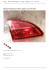 Lampy : Mazda 5 lewa lampa tył w klape, oryginał, cała, 2011-2013 Lampy : Mazda 5 lewa lampa tył w klape, oryginał, cała, 2011-2013