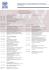 SCHEDULE OF EVENTS University Aula, Collegium Minus ul