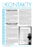 Kontakty nr 2 (99) 2008 strona 1 Kontakty nr 2 (99) 2008 strona 1