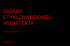 1. podstawa prawna zasady etyki zawodowej architekta / zeza ia 1. podstawa prawna zasady etyki zawodowej architekta / zeza ia