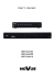 User`s manual NDR-BA6104 NDR-BA6208 NDR
