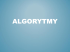 ALGORYTMY
