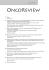 Oncoreview 3/2011 - Wydawnictwo Medical Education