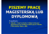 piszemy pracę magisterską lub dyplomową