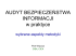 Audyt bezpieczeństwa informacji w praktyce