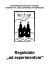 Regulamin „ad experimentum”
