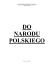 do narodu polskiego