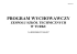 Szkolny plan wychowawczy - 2016/2017