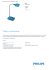 Product Leaflet: Niebieska lampa biurkowa LED Avengers