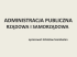 administracja publiczna - rządowa - samorządowa