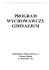 program wychowawczy gimnazjum