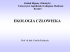 Ekologia człowieka - Zakład Higieny i Dietetyki