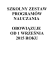 szkolny zestaw programów nauczania na i etap edukacyjny
