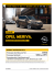 Opel Meriva cennik 2013 - Rok modelowy 2013
