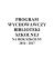 Program wychowawczy biblioteki
