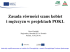 Zasada równości szans kobiet i mężczyzn w projektach PO KL