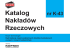 Katalog nakładów rzeczowych