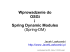 Wprowadzenie do OSGi i Spring Dynamic Modules (Spring-DM)