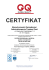 certyfikat - Nieruchomości Zarządzanie i Administrowanie Tomasz