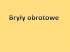 Bryły obrotowe