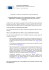 EUROPEAN COMMISSION Information to coordinators and