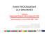 RAMY PROGRAMOWE DLA INNOWACJI