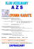 piątek 18:00 - 19:30 składki członkowskie oyama karate /płatne na