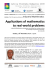 Applications of mathematics to real