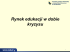 Potencjalne skutki kryzysu gospodarczego dla szkół