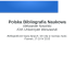Polska Bibliografia Naukowa